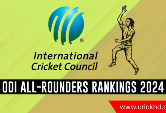 ICC Player Ranking – ODI All-Rounders Rankings 2024