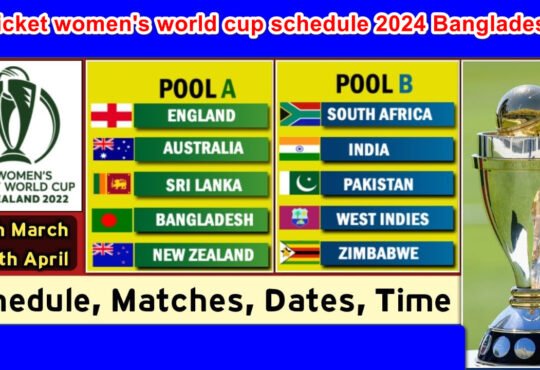 cricket women's world cup schedule